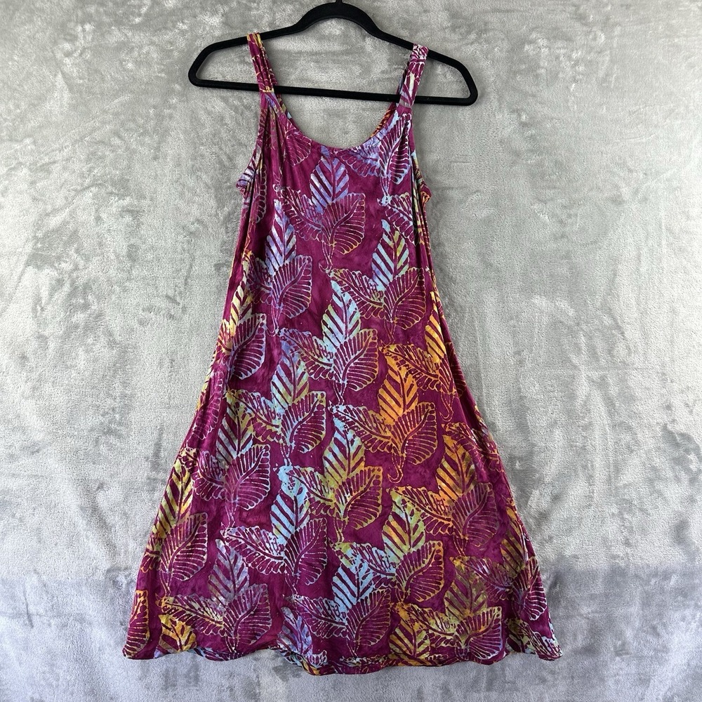 Ginger Snap Hawaiian Dress Women's Magenta Pink w/ Multicolor Floral Print